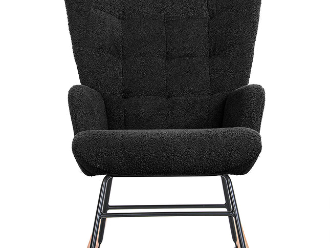 Levede Fleece Rocking Chair-1973193438832758785