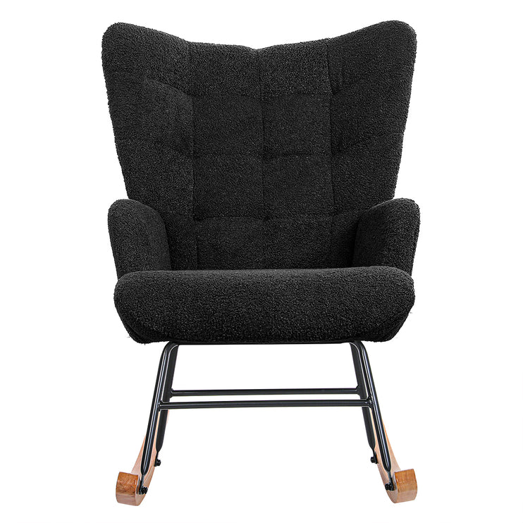 Levede Fleece Rocking Chair-1973193438832758785