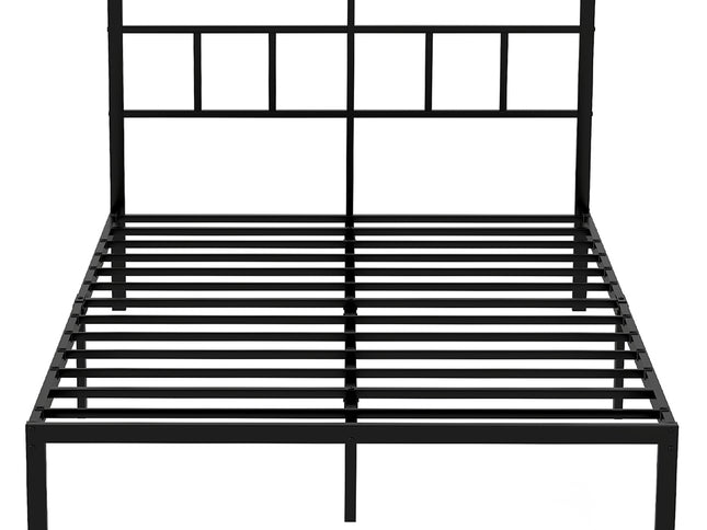 Levede Double Bed Frame Metal Base Platform Headboard Heavy Duty Mass Storage-2065254299260293121