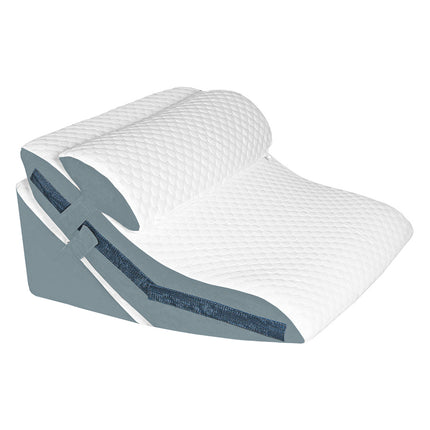 Dreamz 3-in-1 Orthopedic Bed Wedge Pillow Memory Foam Sleep Support Adjustable-2029334096085389313