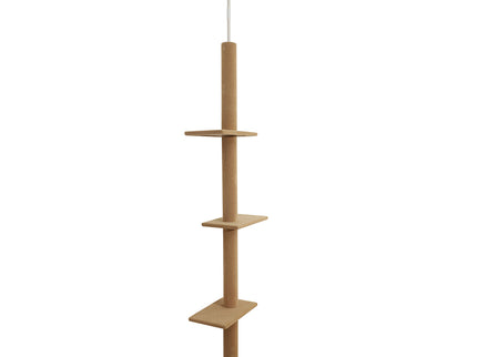 PaWz Cat Tree Tower Scratching Post Beige-1864184511294738433