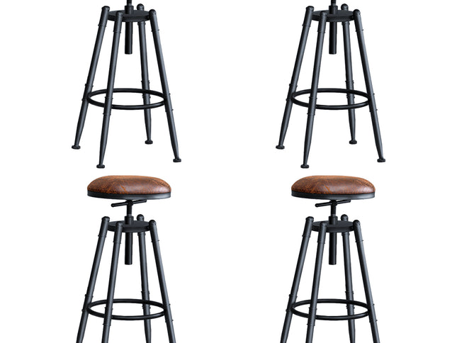 Levede 4x Bar Stools Industrial Kitchen-1973194046151200769