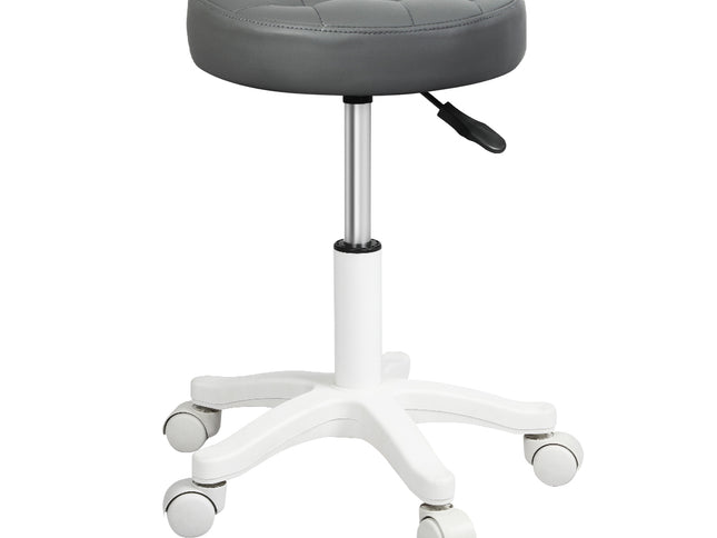 Levede 4x Rolling Bar Stool Swivel Salon SPA Chair Grey-2006732718565625857