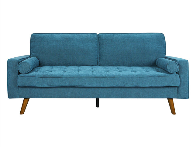 Levede Fabric Sofa Armchair 3 Seater Couch Blue 191cm Wide-1864184596522995713