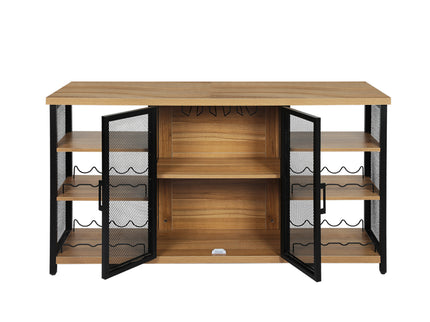 Levede Bar Cabinet Buffet Sideboard Oak-1942353402042388481