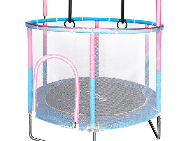 Centra 55" Kids Trampoline Rebounder Pink-1973193528414703617