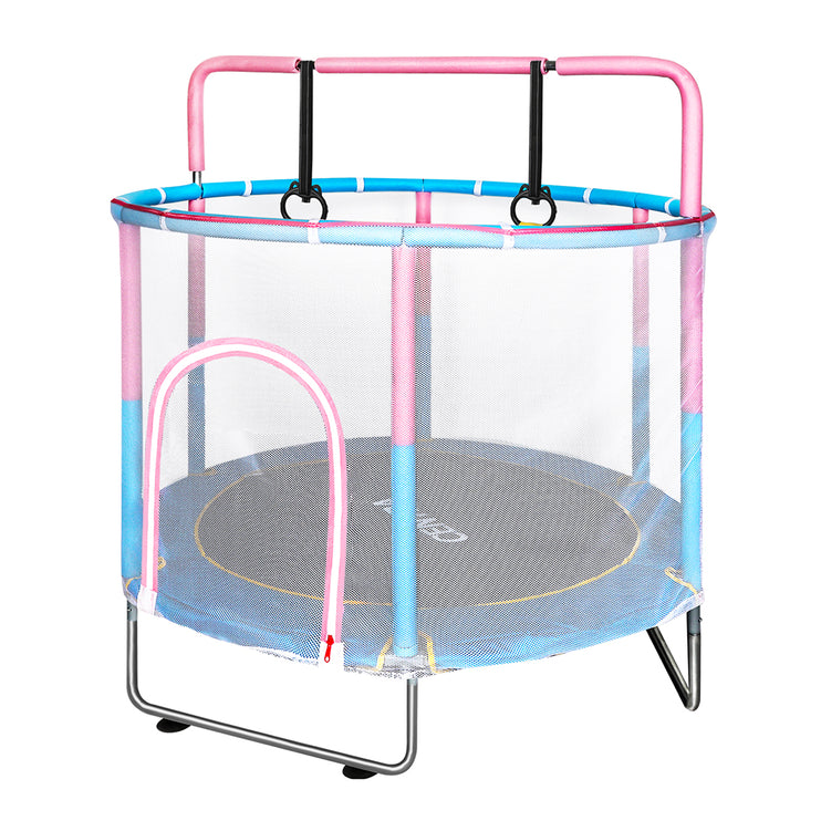 Centra 55" Kids Trampoline Rebounder Pink-1973193528414703617