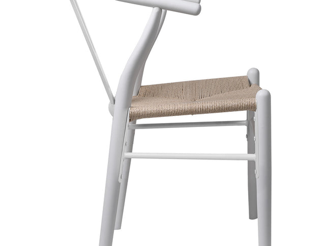 Levede 4x Dining Chairs Wooden Hans White-2006732723045142529