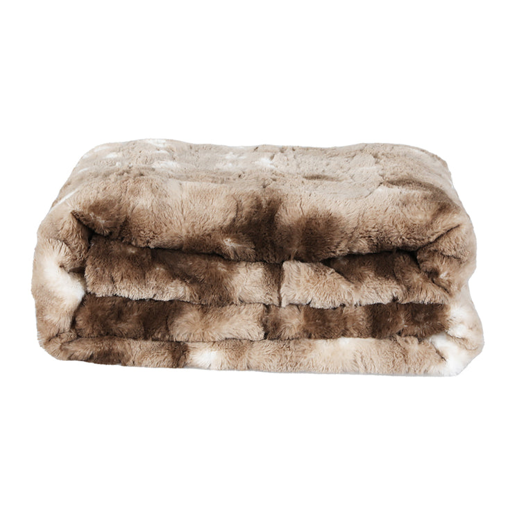 Dreamz Luxury Tie-dyed Blanket Brown 152cm x 203cm-1975420383297409025
