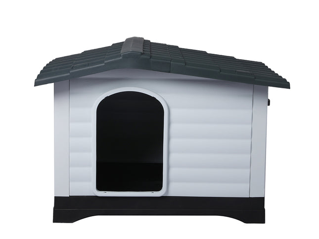 PaWz Dog Kennel Outdoor Indoor Plastic L Grey-1973193644752113665