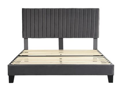 Levede Bed Frame Queen Size Mattress Grey-1942353318898700289