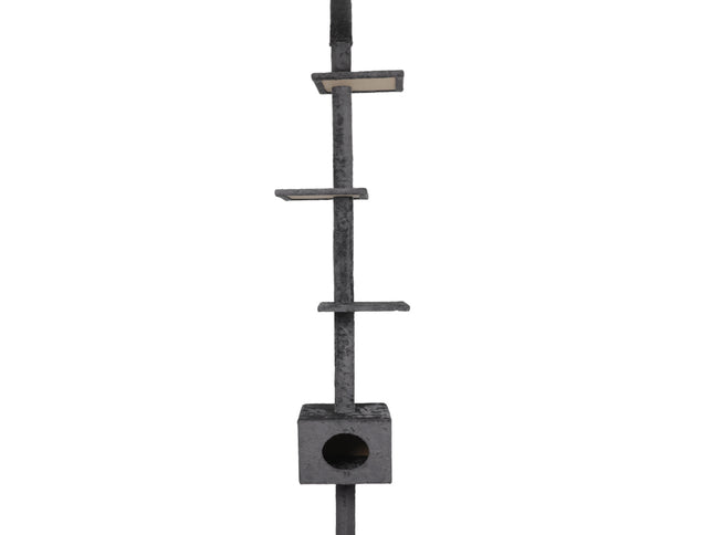 PaWz Cat Scratching Post Tree Condo Grey-1864184526037716993