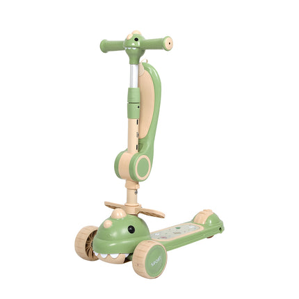 BoPeep Foldable Kids Scooter Flip-able Seat Green-1973193421006966785