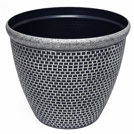 Toque Plastic Plant Pots 36cm Outdoor Garden Planter 2 Pcs With Drainage Holes-2050059017677574145