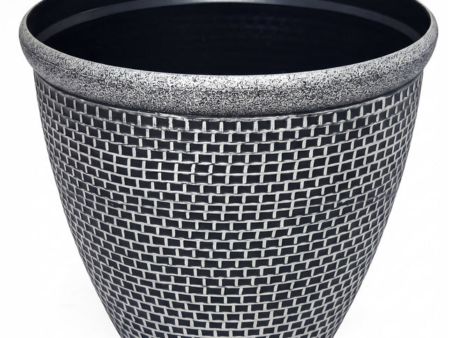 Toque Plastic Plant Pots 36cm Outdoor Garden Planter 2 Pcs With Drainage Holes-2050059017677574145