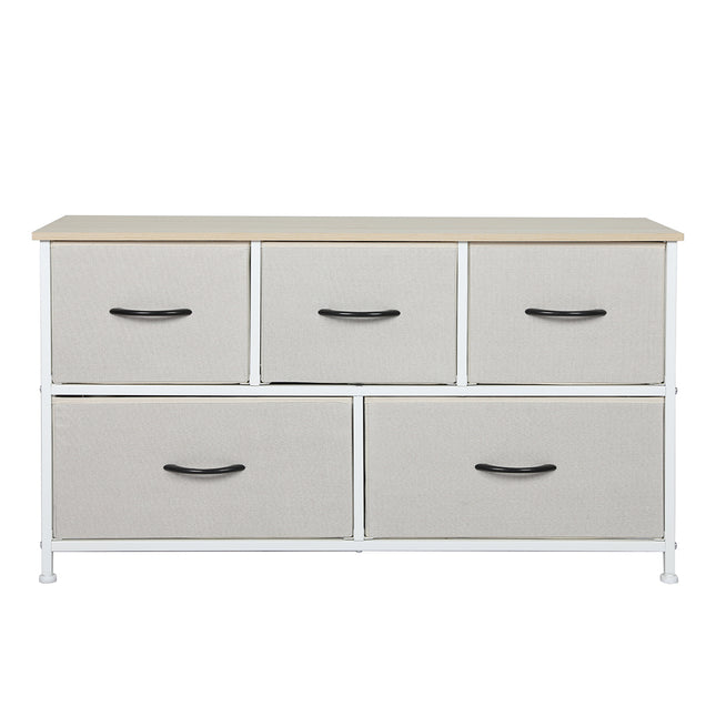 Levede Storage Cabinet Tower Chest Beige-1973194072285908993