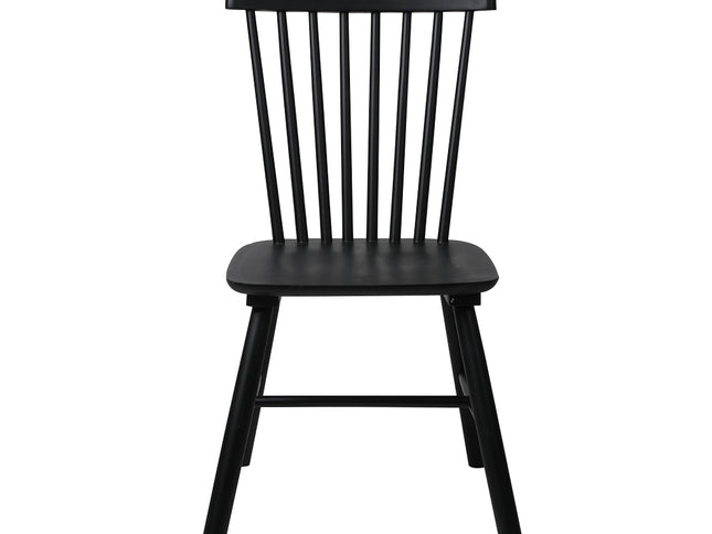 Levede 2x Dining Chairs Kitchen Winsor Black-1942353393091743745