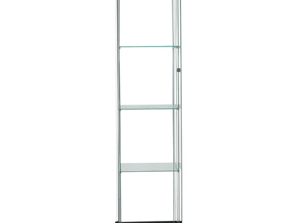 Stacked Display Storage Cabinet Glass Black-1917016729922441217