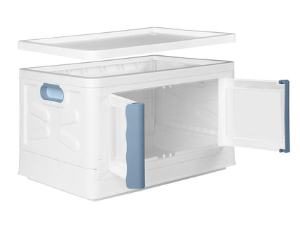 Storage Box Stackable Container 45L Blue-1864184614675943425