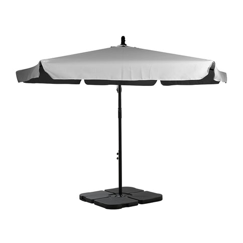 Mountview 3M Cantilever Umbrella Outdoor Grey With Base-1864184448539561985