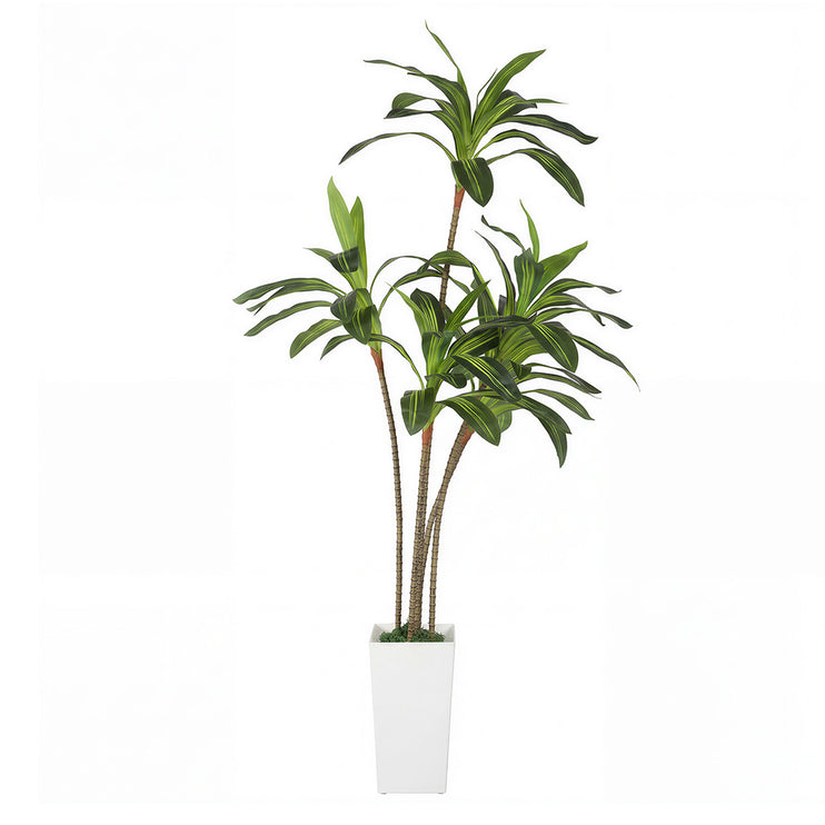 Lambu Artificial Dracaena Tree Lifelike Fake Leaves Artificial Plants Indoors-2050056792347643905