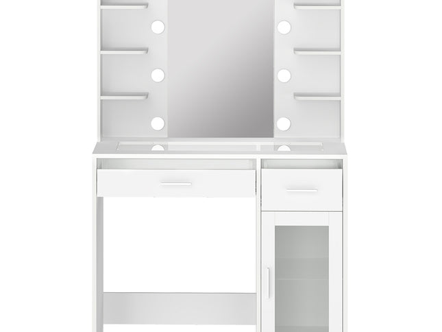 Levede Vanity Desk Makeup Mirror Storage Dressing Table-2011971131304710145