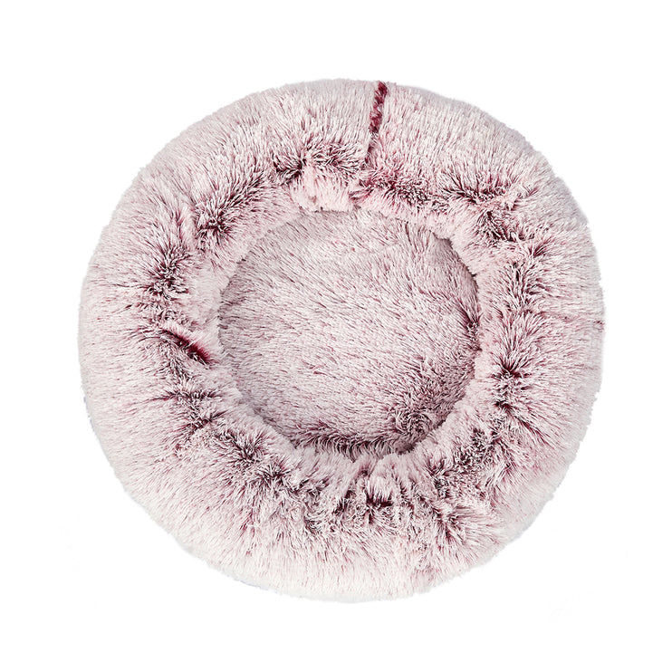 PaWz Pet Bed Cat Dog Donut Nest Calming L Pink Large-1973193629174468609