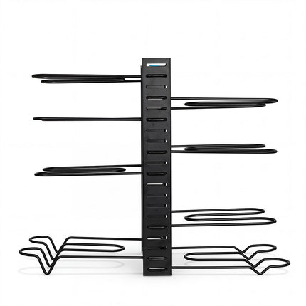 Toque Pot Rack Organizer 8 Tier Adjustable Pan Holder Kitchen Storage Shelves-2050059014796087297