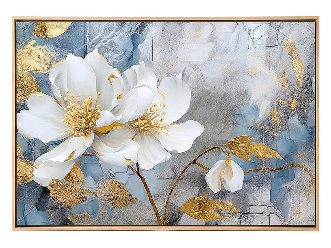 Yezi Large Framed Canvas Wall Art Flower Artwork  Home Bedroom Decor 70x100cm-2061251857585672193