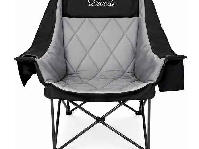 Levede Folding Camping Chair Extra Large Outdoor Portable Fishing Travel Seat-2050056782147096577