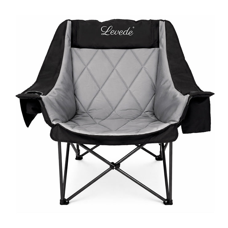 Levede Folding Camping Chair Extra Large Outdoor Portable Fishing Travel Seat-2050056782147096577
