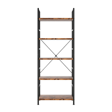 Levede 5-Tier Industrial Bookshelf Bookcase 157.5cm-2006733384419774465
