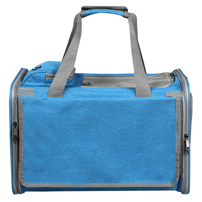 Pawz 3 in 1 Pet Soft Crate Dog Cat Carrier XL Size Blue-1975420341383729153