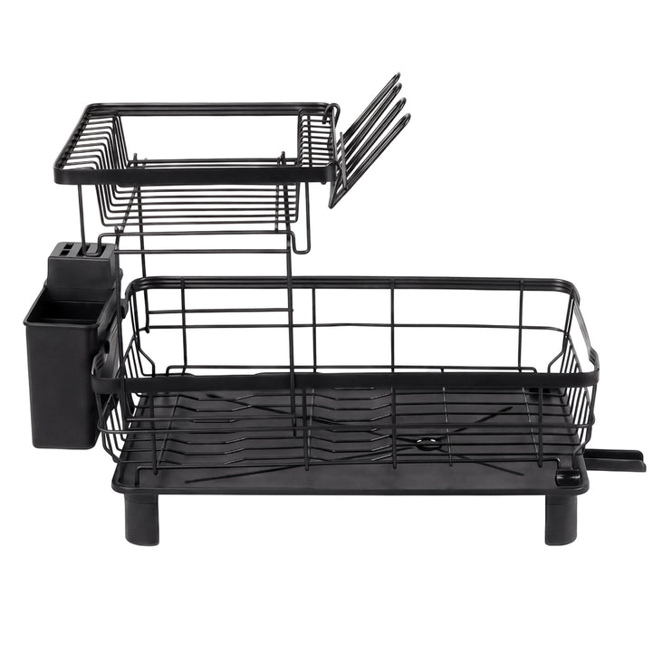 Toque 2 Tier Drying Rack Kitchen Organizer Storage Plate Drainer Cutlery Holder-2061251870420242433