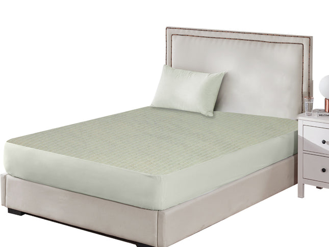 Dreamz KS Mattress Protector Pillowcases King Single Grey-1864184409608032257