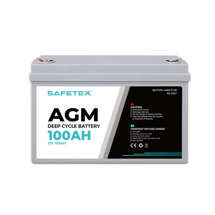 Safetex 12V 100Ah AGM Deep Cycle Lead-1950769975165849601