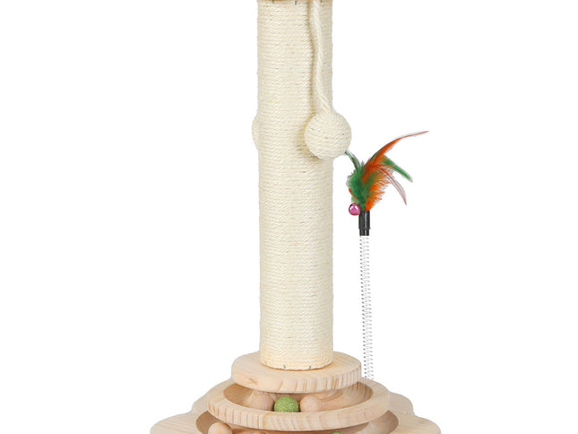Pawz Cat Scratcher Wooden Scratching Post-2006732788295929857