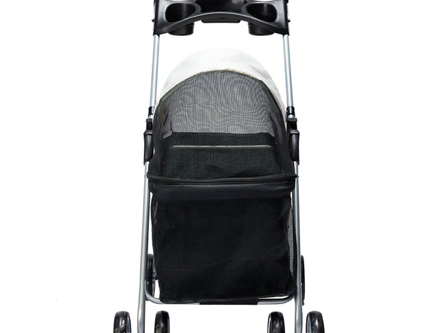 PaWz Large Pet Stroller Dog Cat Carrier Black-1973193718810939393