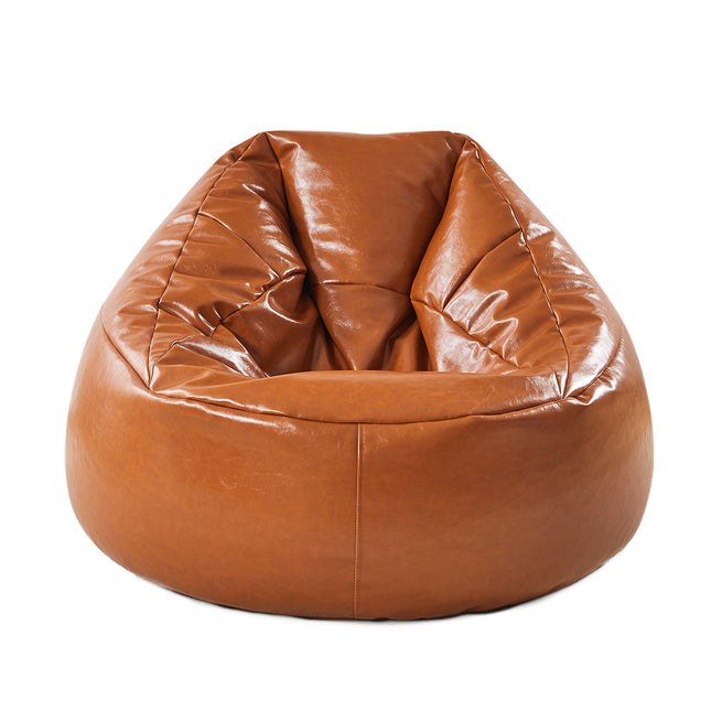 Marlow Bean Bag Chair Cover PU Couch Tan-1975420518999920641
