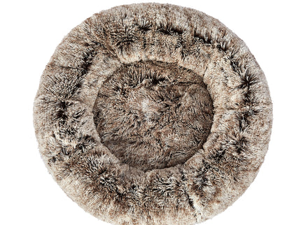 PaWz Pet Bed Cat Dog Donut Nest Calming L Brown Large-1864184498166566913