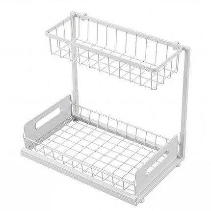 Toque Under Sink Storage Rack Kitchen Cabinet Organiser 2-Tier Shelving Home-2050059015223906305