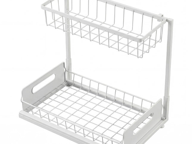 Toque Under Sink Storage Rack Kitchen Cabinet Organiser 2-Tier Shelving Home-2050059015223906305