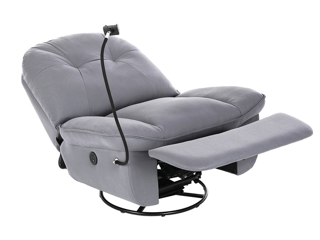 Levede Electric Chair Recliner Swivel Grey-1864184462695337985