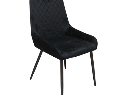 Dining Chairs x 4 Padded Seat Soft Velvet-1950769994606448641
