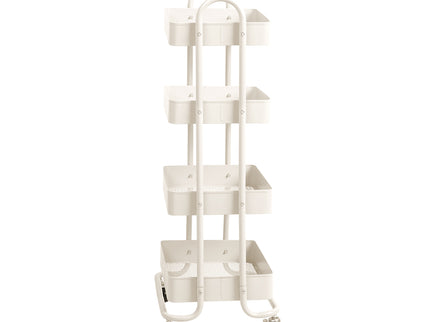Levede 4 Tiers Kitchen Trolley Cart White-1917016722343333889