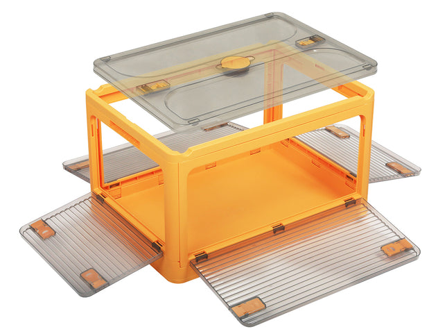 Storage Organiser Large Box Stackable M Orange Medium-1864184614235541505