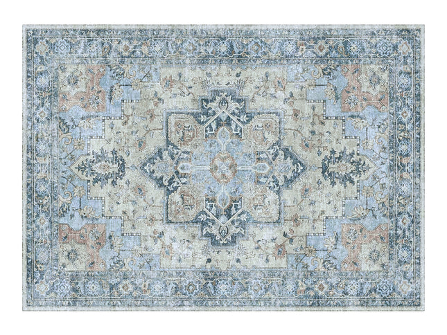 Marlow Floor Rug Vintage Polyester Washable Area Rugs-2029387291117621249