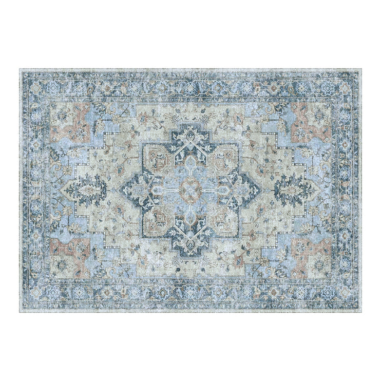 Marlow Floor Rug Vintage Polyester Washable Area Rugs-2029387291117621249