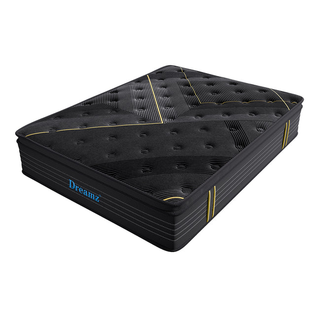 Dreamz Spring Mattress Bamboo Euro Top King Single-1954802858159378433