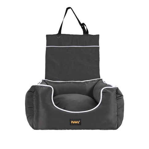 PaWz Dog Car Booster Seat Belt Pet Backrest Grey-1886651029483819009